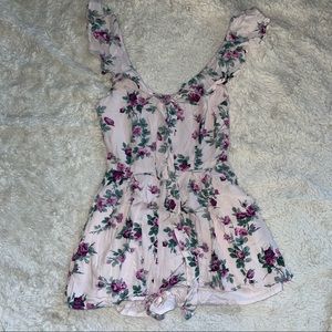 Pink Abercrombie & Fitch Romper
